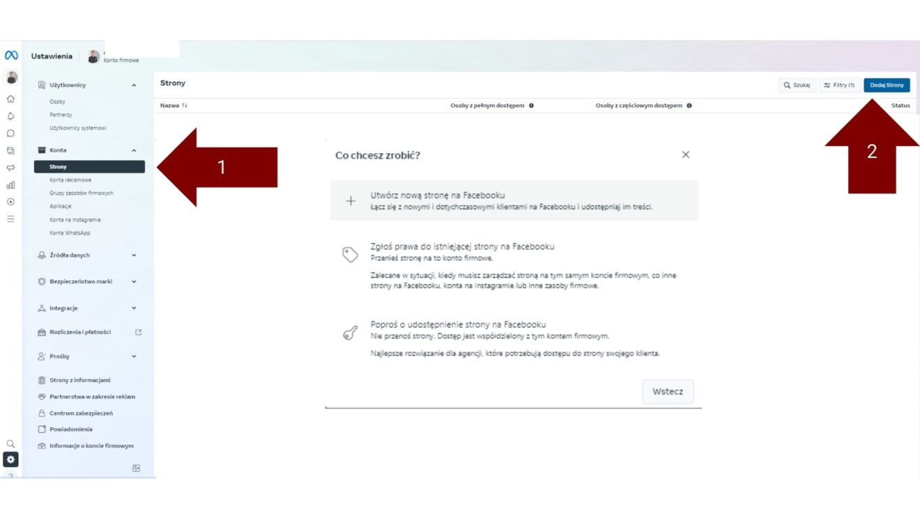 Meta Business Manager Jak Za O Y Konto Firmowe Na Facebooku Tutorial