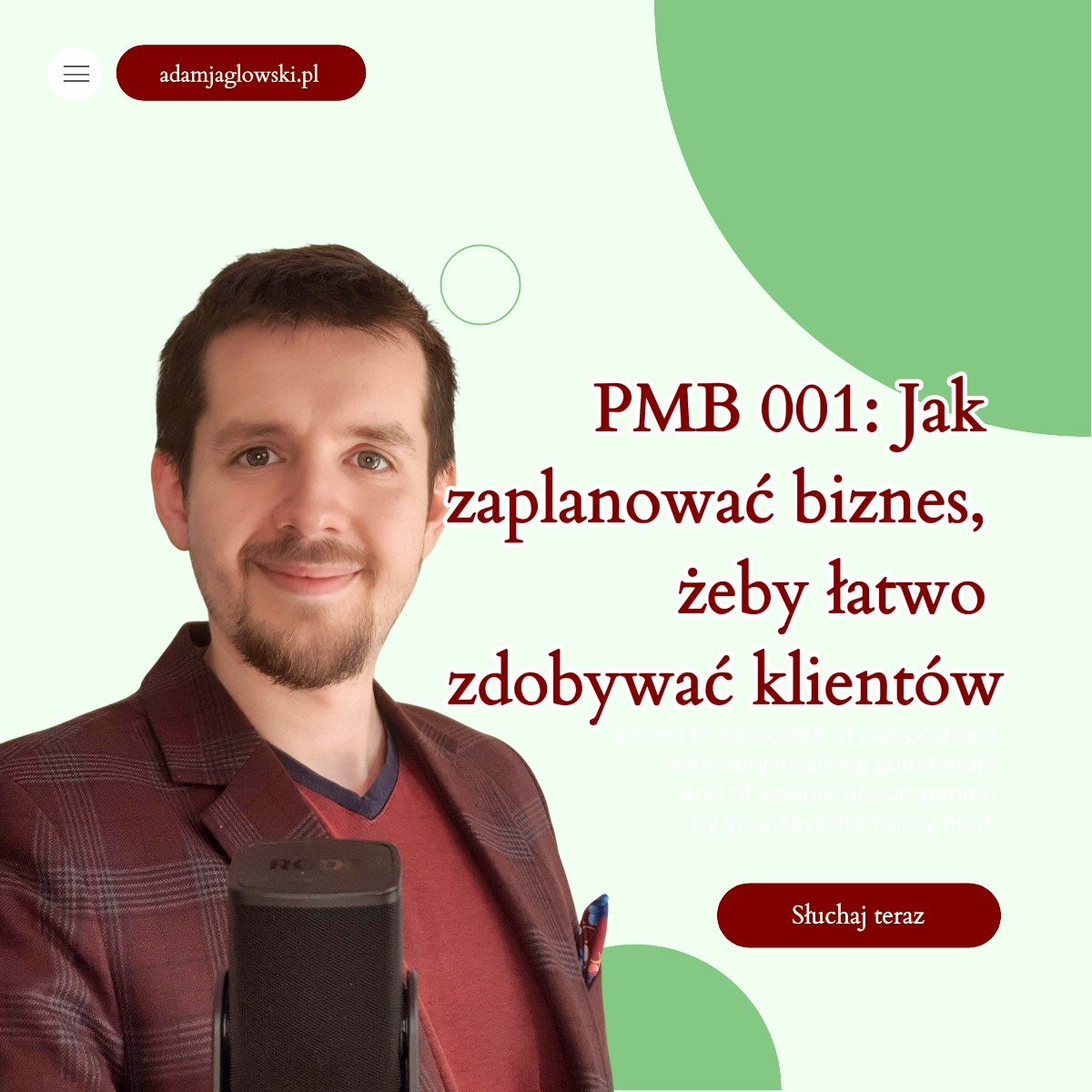 PMB 001: Jak zaplanować biznes, żeby łatwo zdobywać klientów