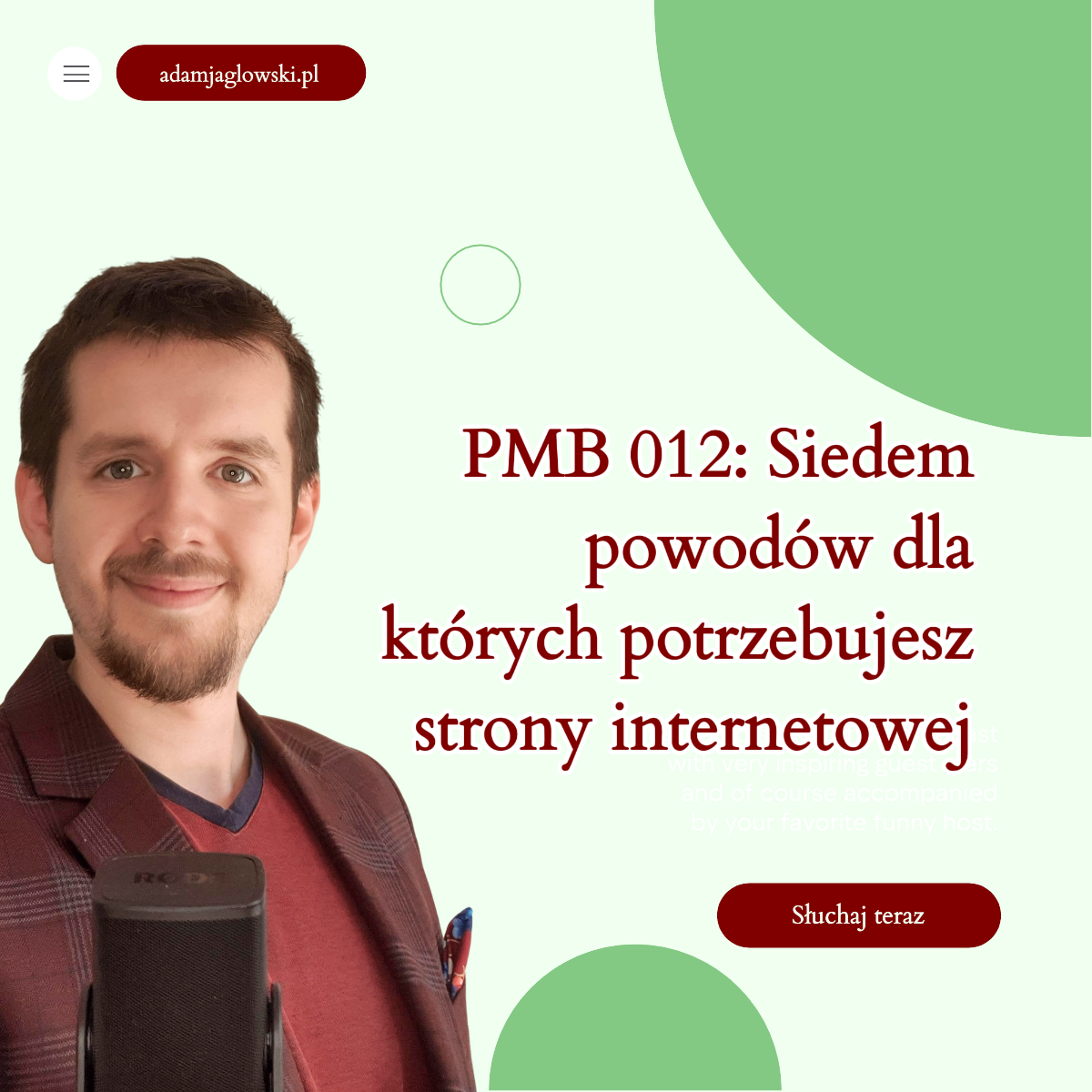 PMB 012: Siedem powodów dla których potrzebujesz strony internetowej