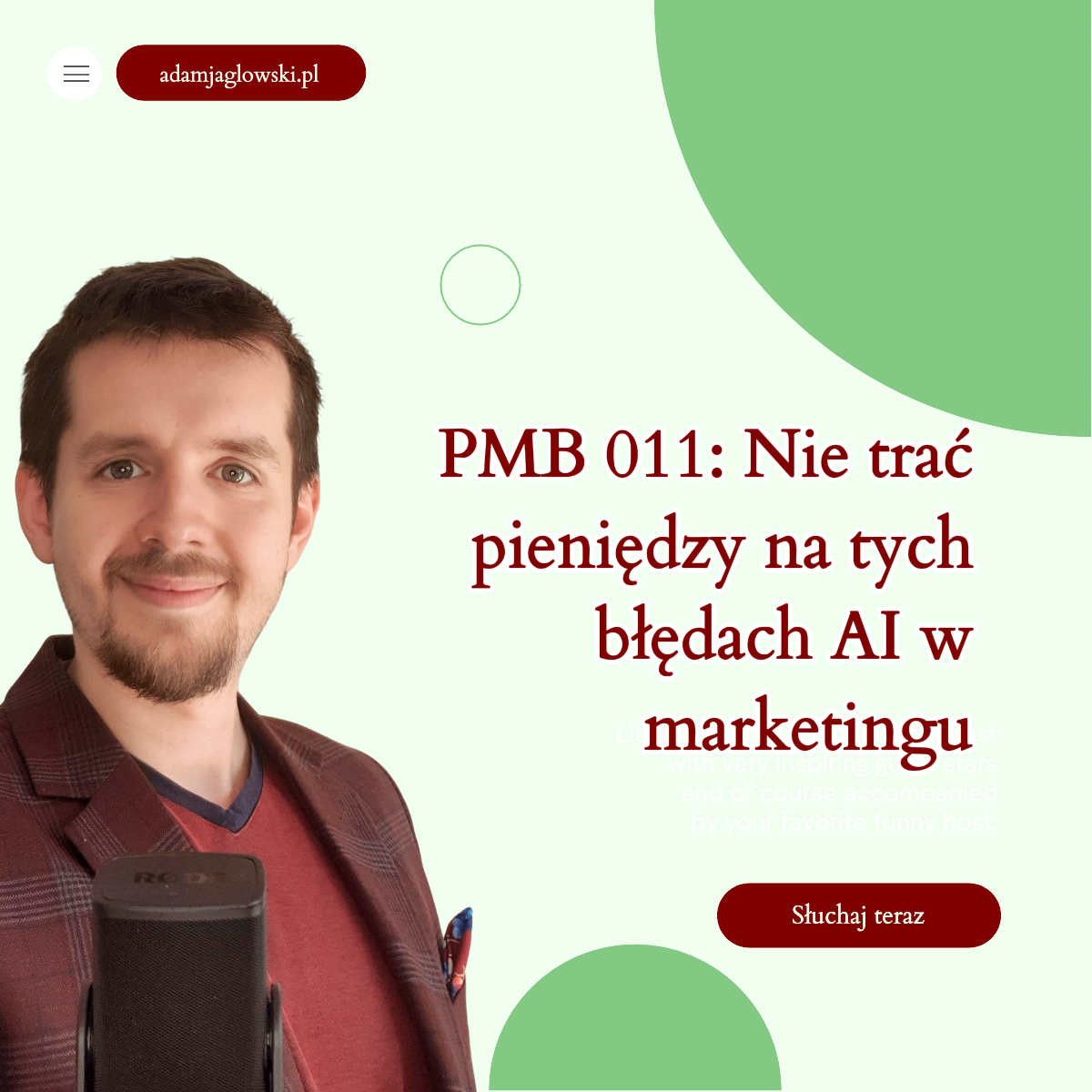 PMB 011: Nie trać pieniędzy na tych błędach AI w marketingu