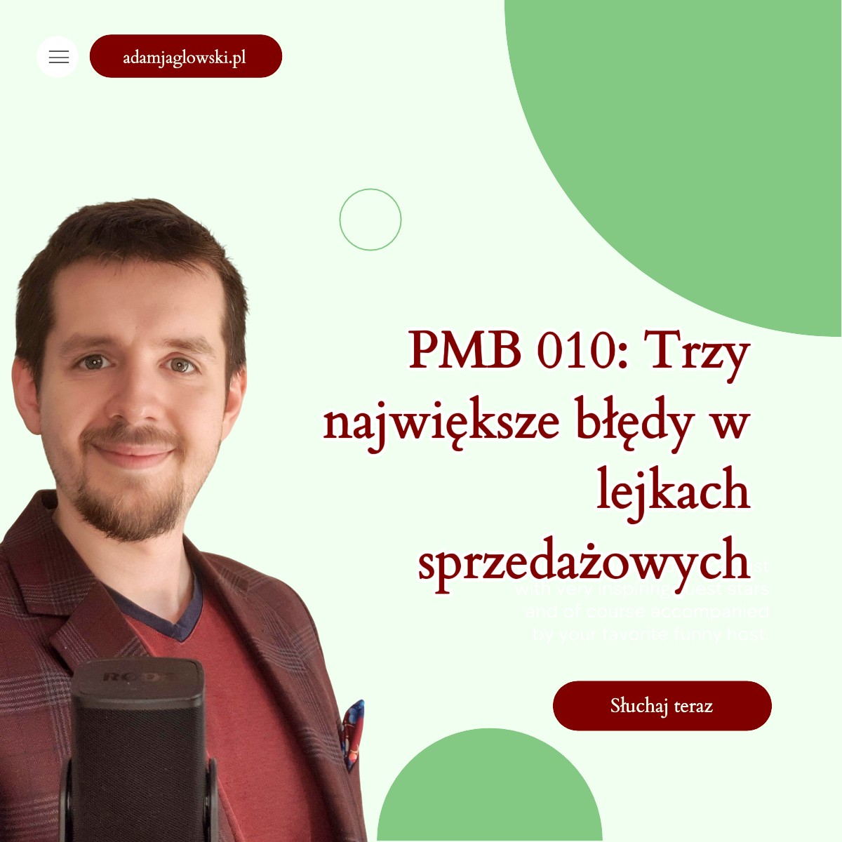 PMB 010: Trzy największe błędy w lejkach sprzedażowych